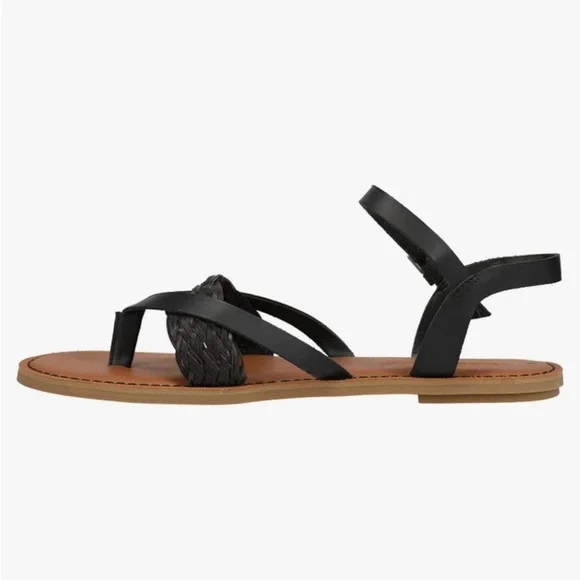 TOMS Black Lexie Strappy Sandals, Size 7.5 - Picture 4 of 12